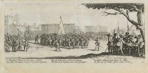 Recrutement de la troupe Les misères et les malheurs de la guerre, pl. 2